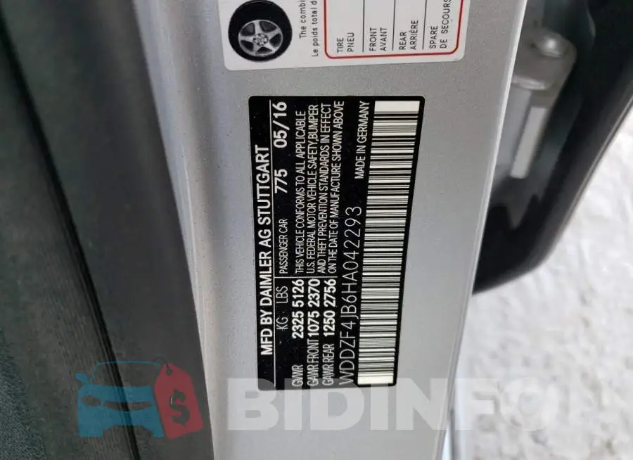 WDDZF4JB6HA042293 Photo# 10