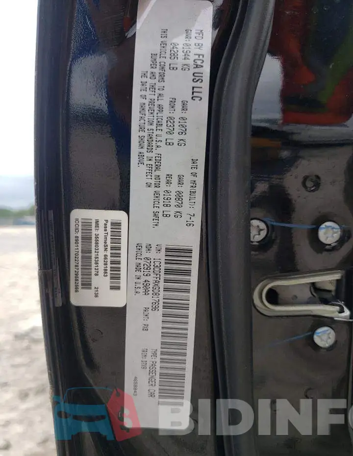 1C3CDFFAXGD817696 Photo# 10