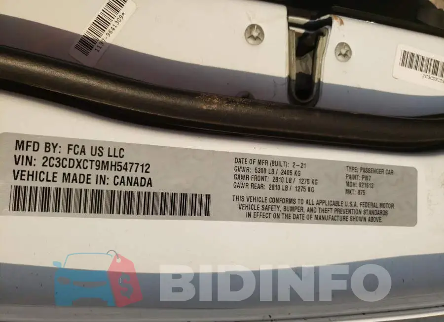 2C3CDXCT9MH547712 Photo# 10