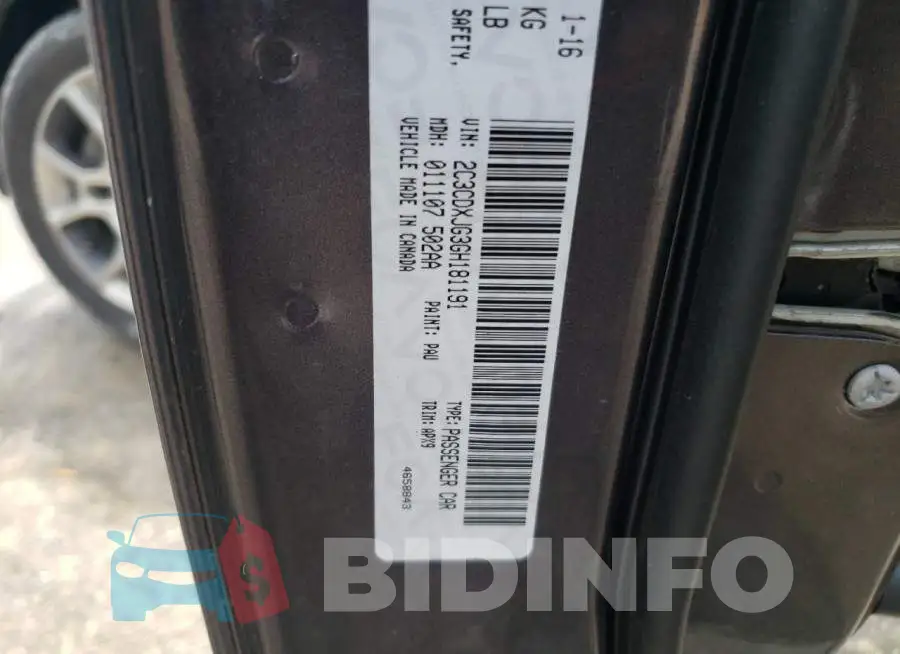 2C3CDXJG3GH181191 Photo# 10