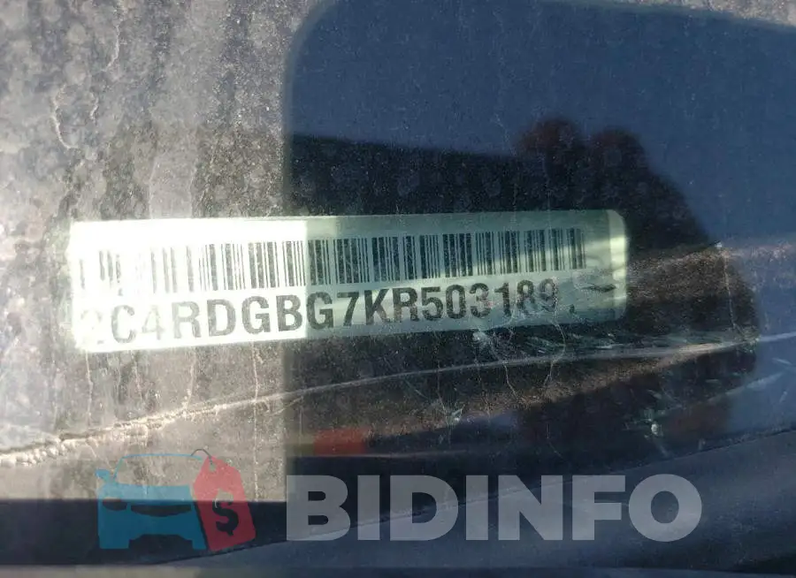 2C4RDGBG7KR503189 Photo# 10