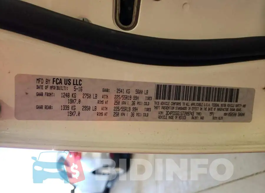 3C4PDDGG1GT209743 Photo# 10