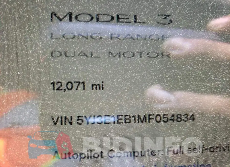 5YJ3E1EB1MF054834 Photo# 8
