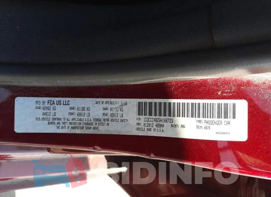 1C3CCCAB2GN166723 Photo# 10