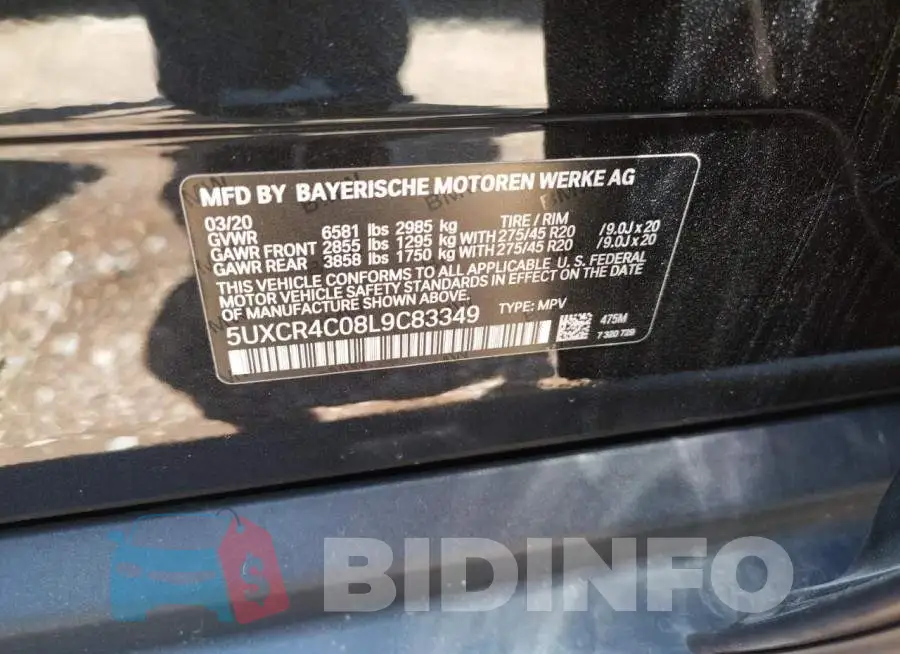 5UXCR4C08L9C83349 Photo# 10