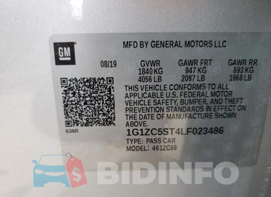 1G1ZC5ST4LF023486 Photo# 10