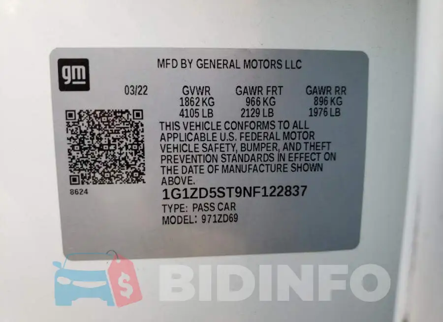 1G1ZD5ST9NF122837 Photo# 10