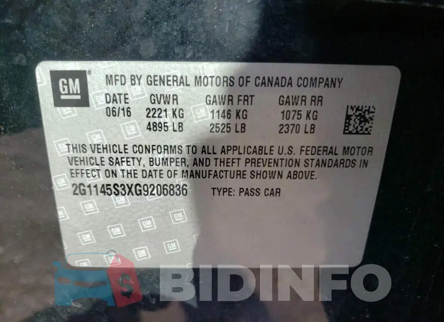 2G1145S3XG9206836 Photo# 10
