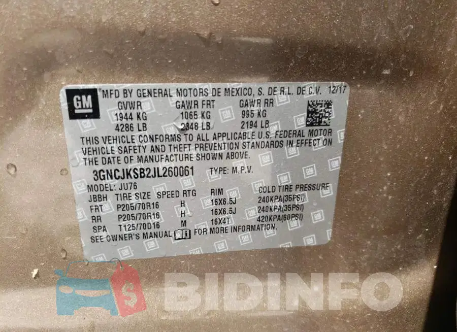 3GNCJKSB2JL260061 Photo# 10