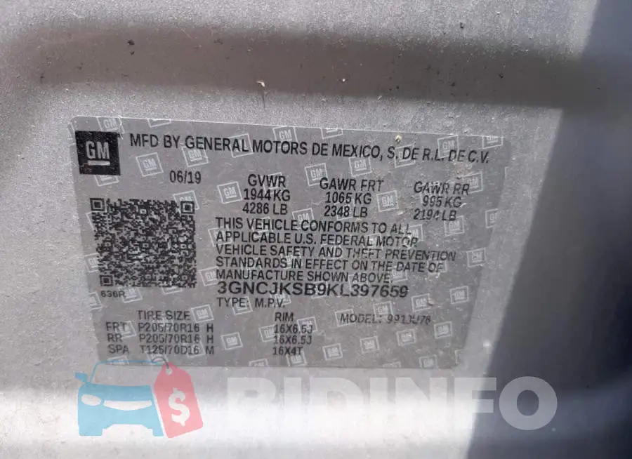 3GNCJKSB9KL397659 Photo# 10