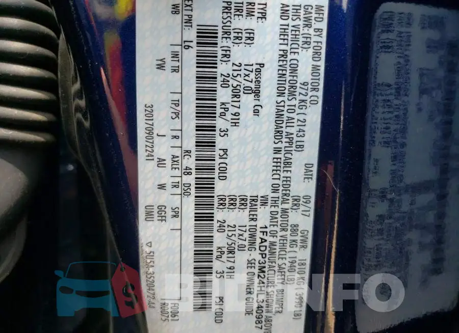 1FADP3M24HL340987 Photo# 10