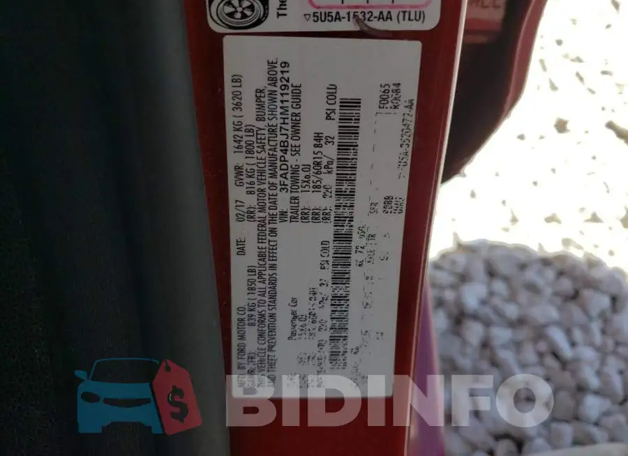 3FADP4BJ7HM119219 Photo# 10