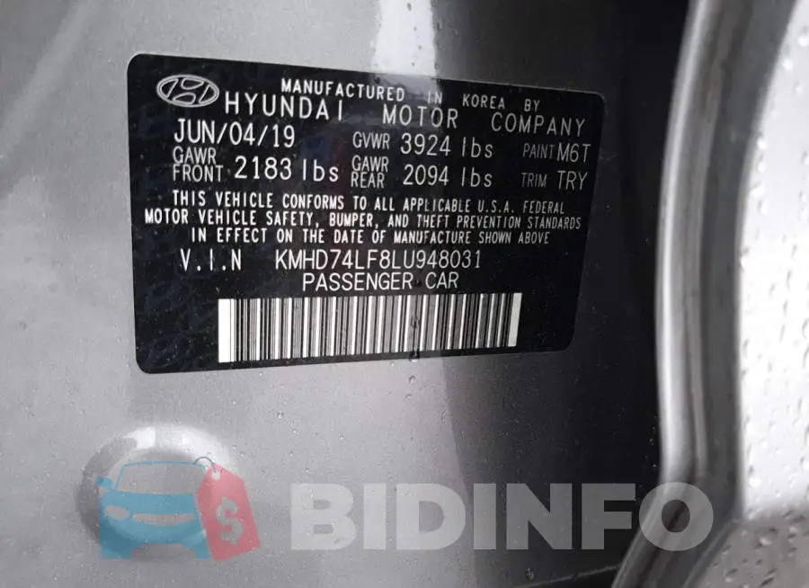 KMHD74LF8LU948031 Photo# 10