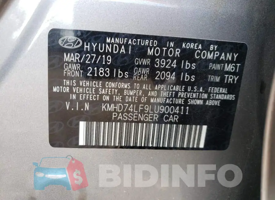 KMHD74LF9LU900411 Photo# 10