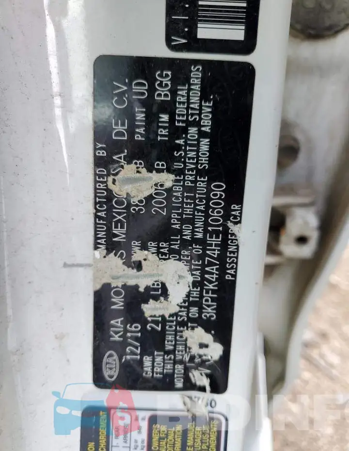 3KPFK4A74HE106090 Photo# 10