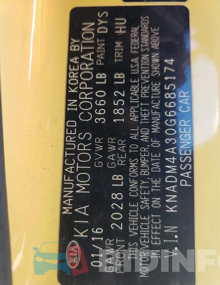 KNADM4A30G6685174 Photo# 10