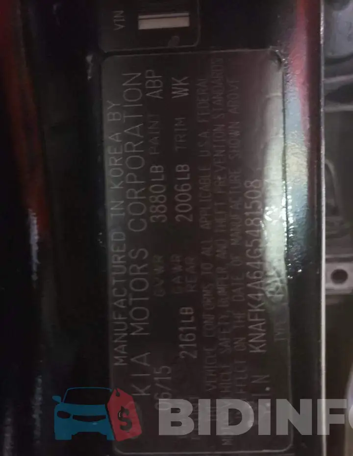 KNAFK4A64G5481508 Photo# 10