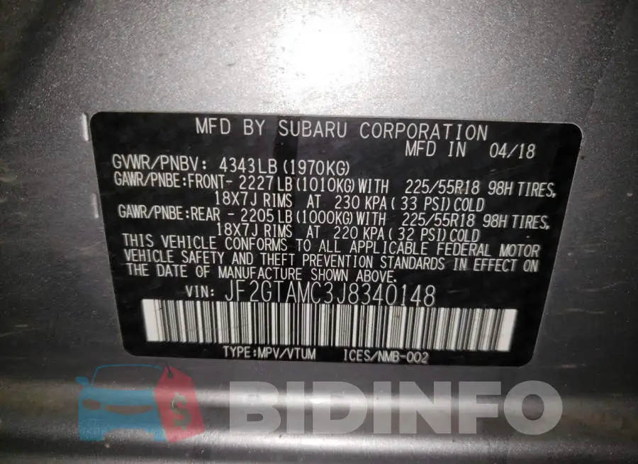 JF2GTAMC3J8340148 Photo# 10
