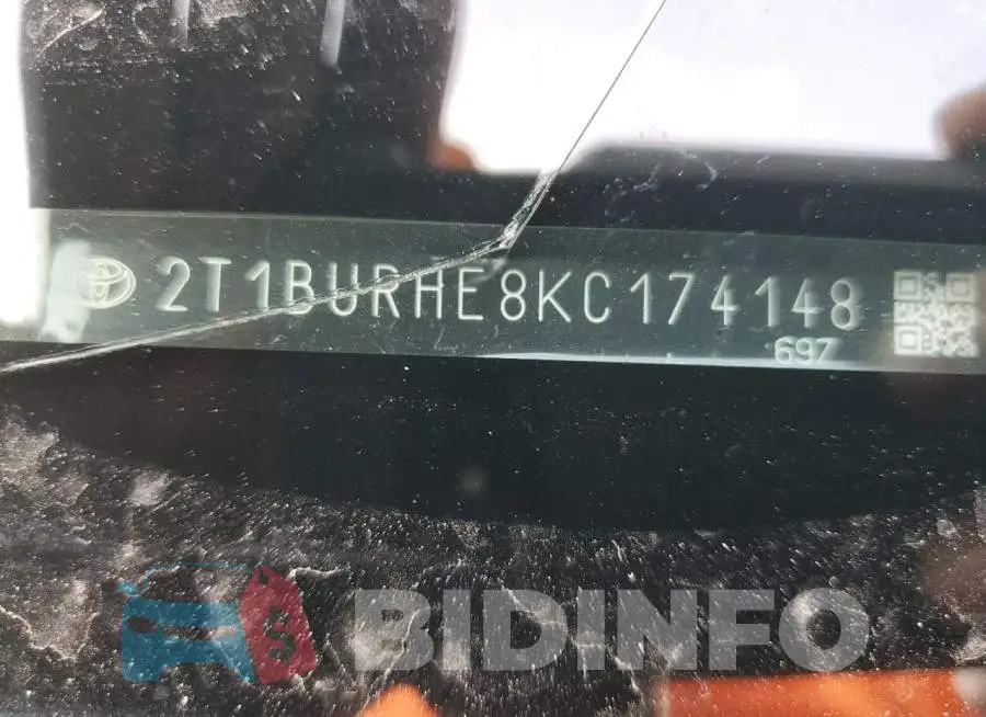 2T1BURHE8KC174148 Photo# 10