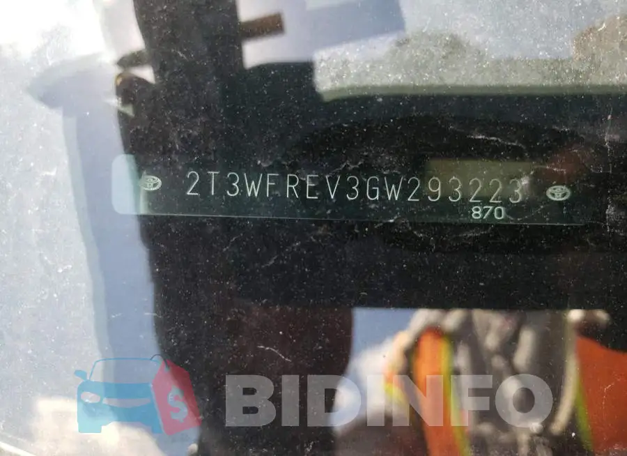 2T3WFREV3GW293223 Photo# 10