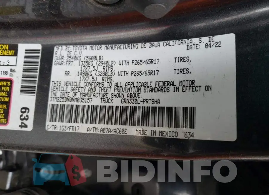 3TMBZ5DN0NM035157 Photo# 10