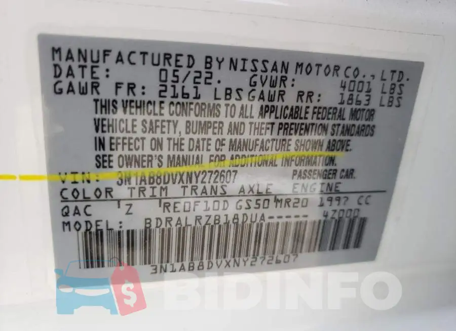 3N1AB8DVXNY272607 Photo# 10