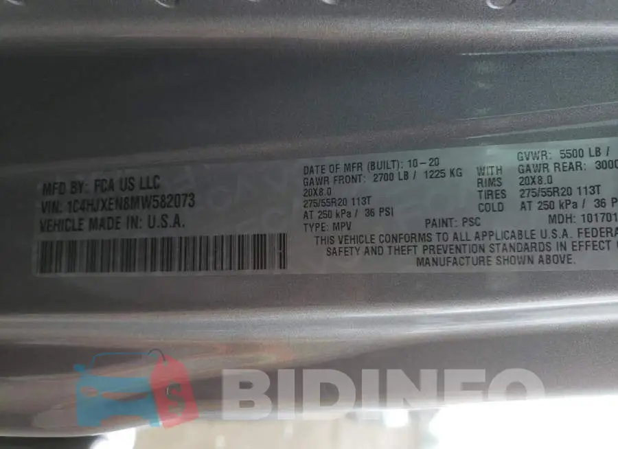 1C4HJXEN8MW582073 Photo# 10