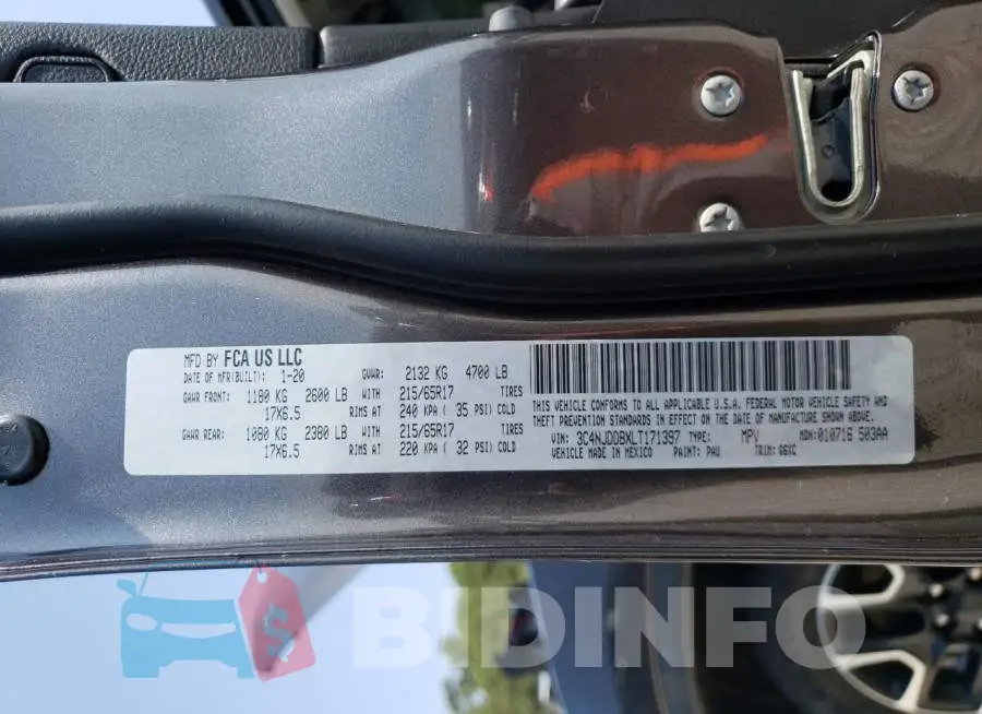 3C4NJDDBXLT171397 Photo# 10