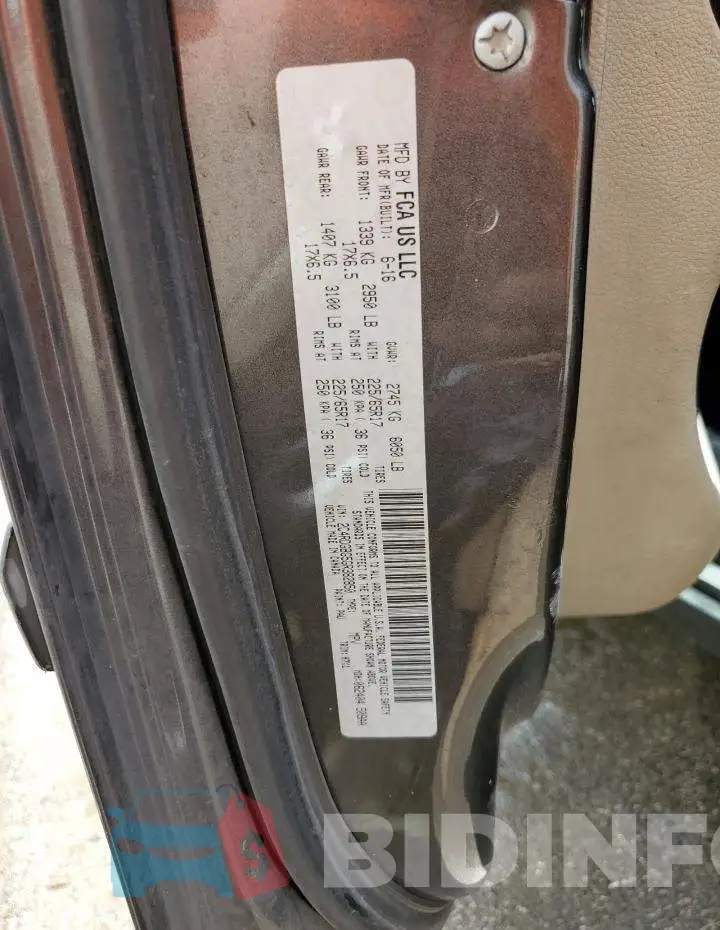 2C4RDGBG5GR382850 Photo# 10
