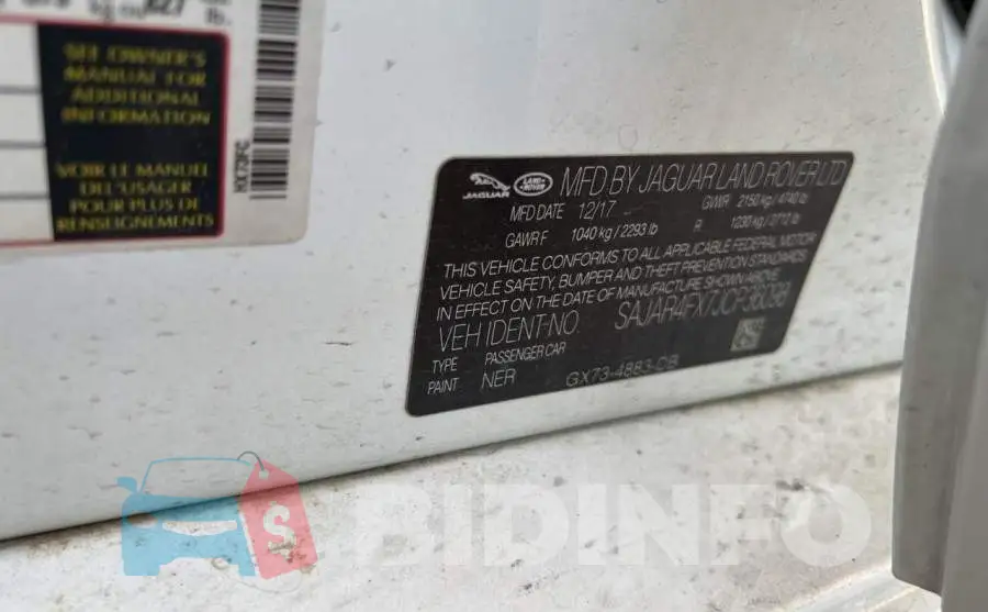 SAJAR4FX7JCP36098 Photo# 10