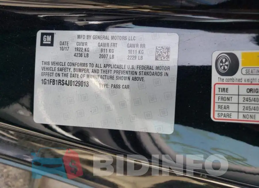 1G1FB1RS4J0129013 Photo# 10