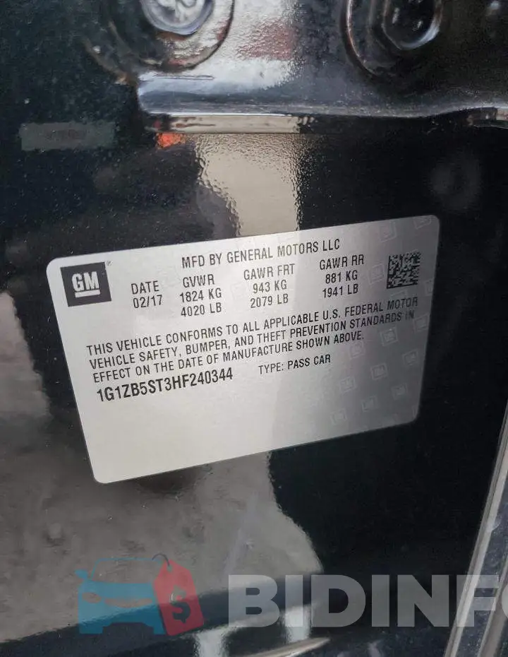 1G1ZB5ST3HF240344 Photo# 10