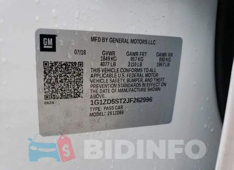 1G1ZD5ST2JF262996 Photo# 10