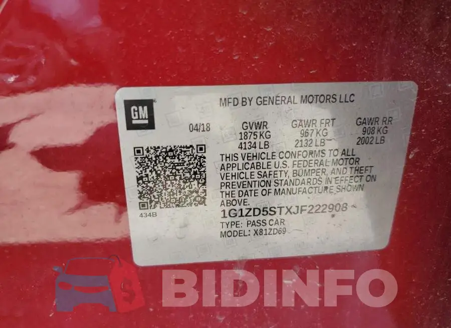 1G1ZD5STXJF222908 Photo# 10