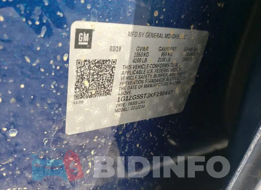 1G1ZG5ST3KF190442 Photo# 10