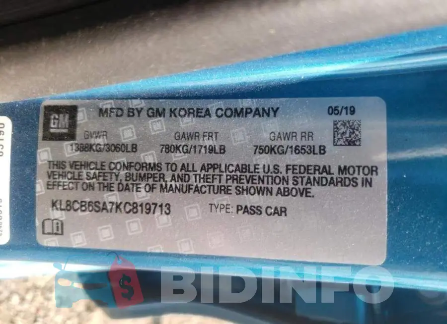 KL8CB6SA7KC819713 Photo# 10
