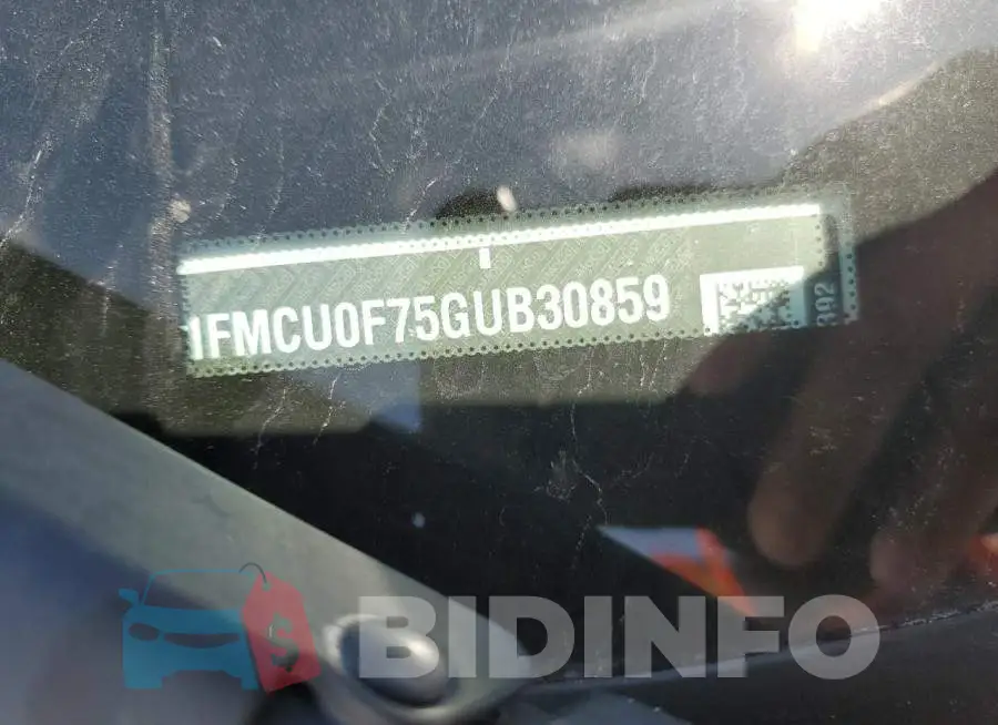 1FMCU0F75GUB30859 Photo# 10