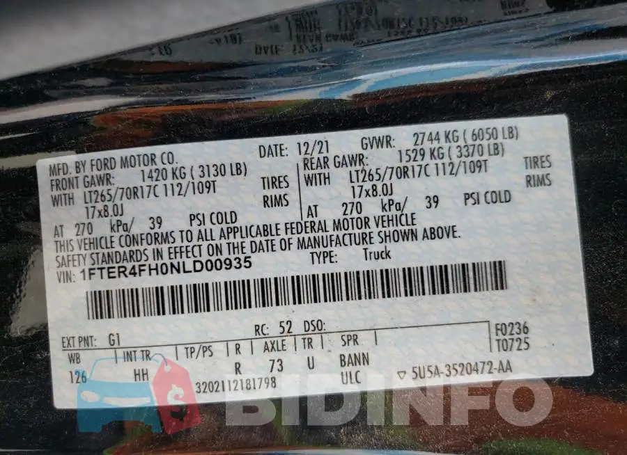 1FTER4FH0NLD00935 Photo# 10