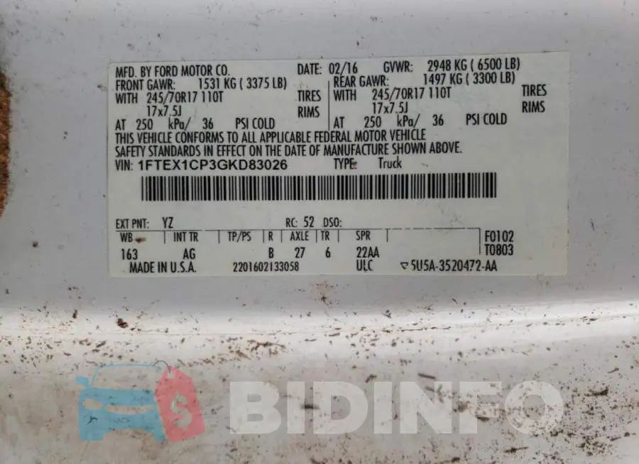 1FTEX1CP3GKD83026 Photo# 10