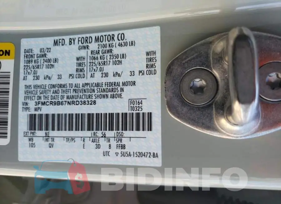 3FMCR9B67NRD38328 Photo# 10