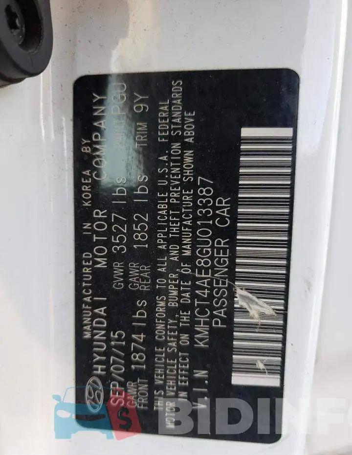 KMHCT4AE8GU013387 Photo# 10