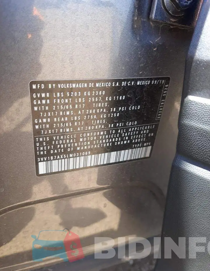 3VV1B7AX5LM031069 Photo# 10