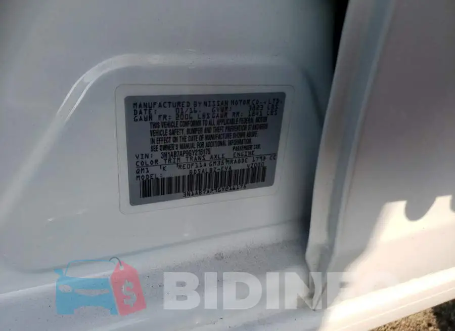 3N1AB7AP9GY216175 Photo# 10