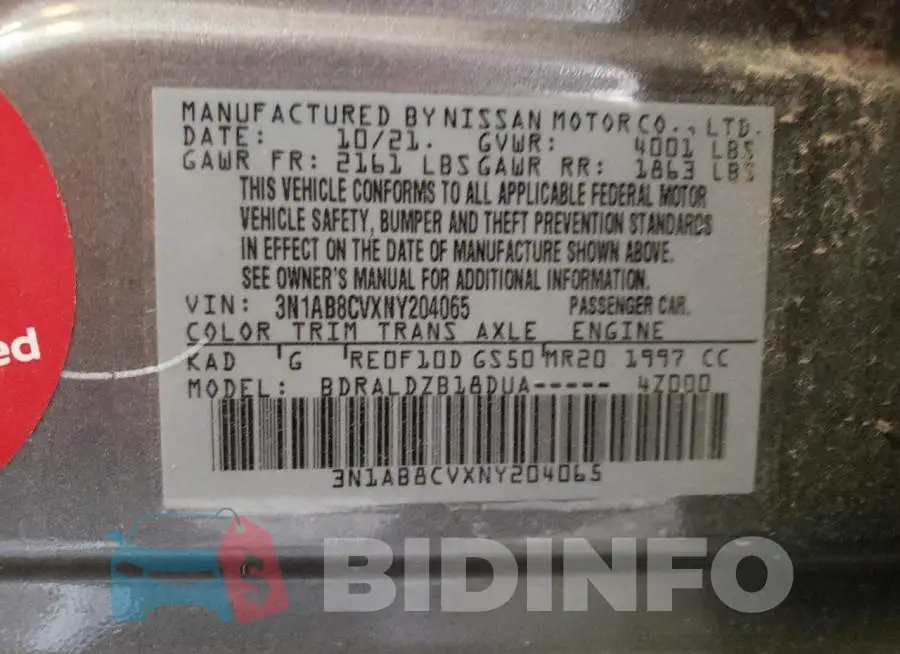 3N1AB8CVXNY204065 Photo# 10