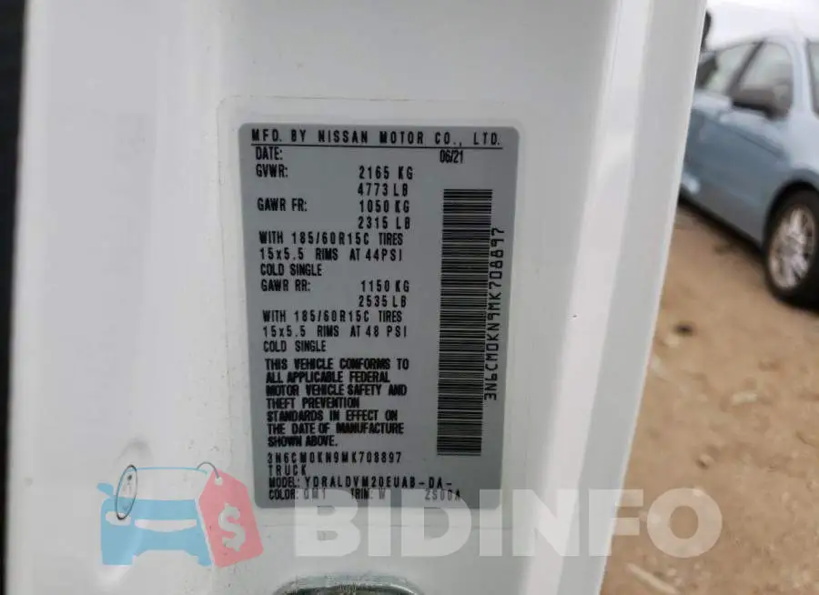 3N6CM0KN9MK708897 Photo# 10