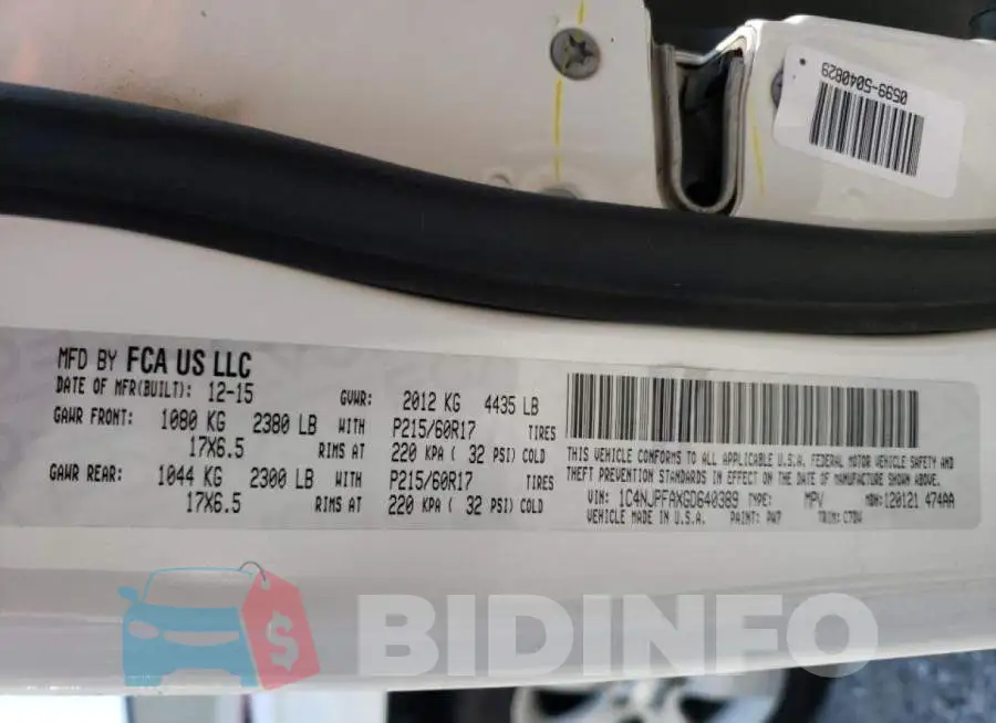 1C4NJPFAXGD640389 Photo# 10