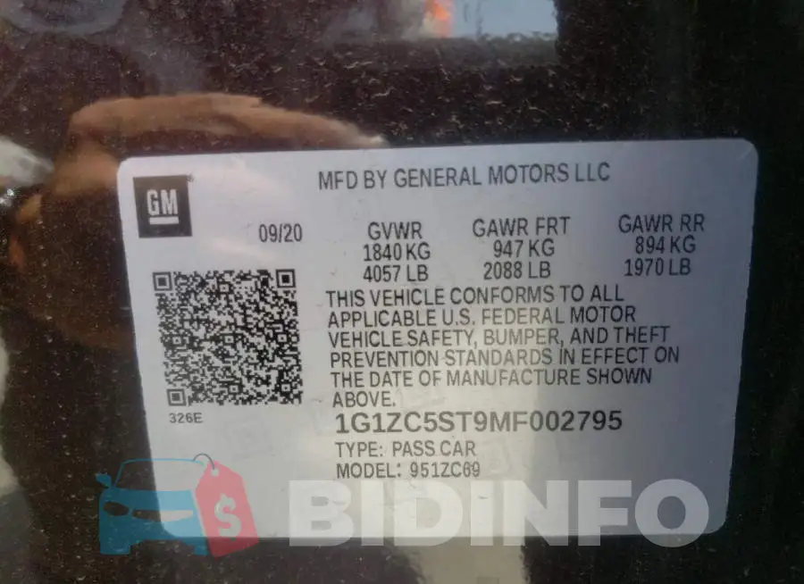 1G1ZC5ST9MF002795 Photo# 10