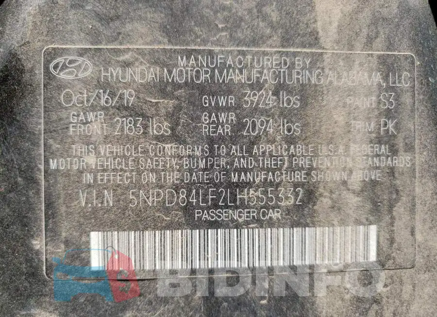 5NPD84LF2LH555332 Photo# 10