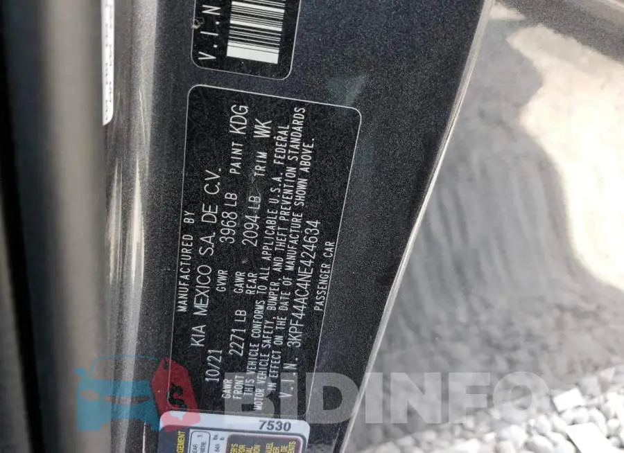 3KPF44AC4NE424634 Photo# 10