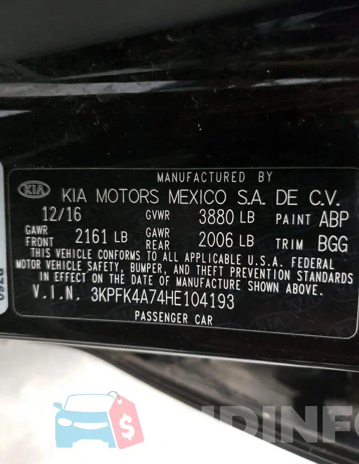 3KPFK4A74HE104193 Photo# 10